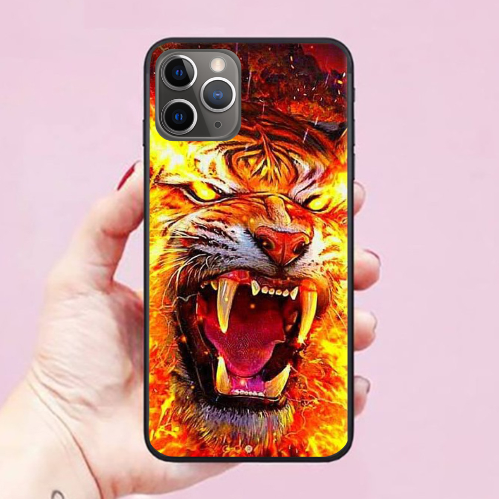 Ốp lưng điện thoại dành cho iPhone 12 Pro Max Hình Mắt Hổ