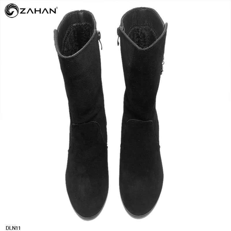 Boots cổ lửng, da lộn, 5 cm, BOOTS5522