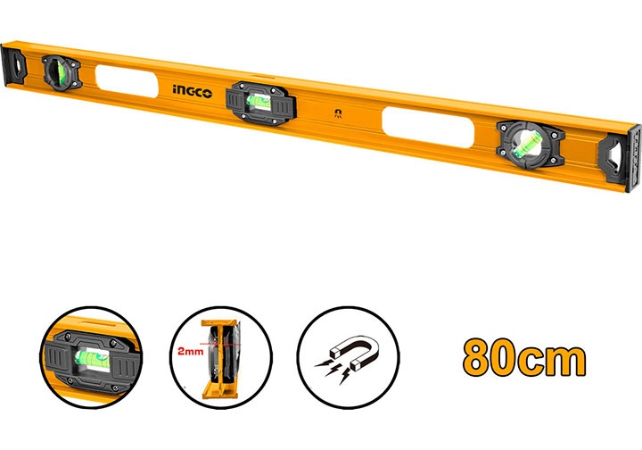 Thước thủy 80cm ingco HSL28080