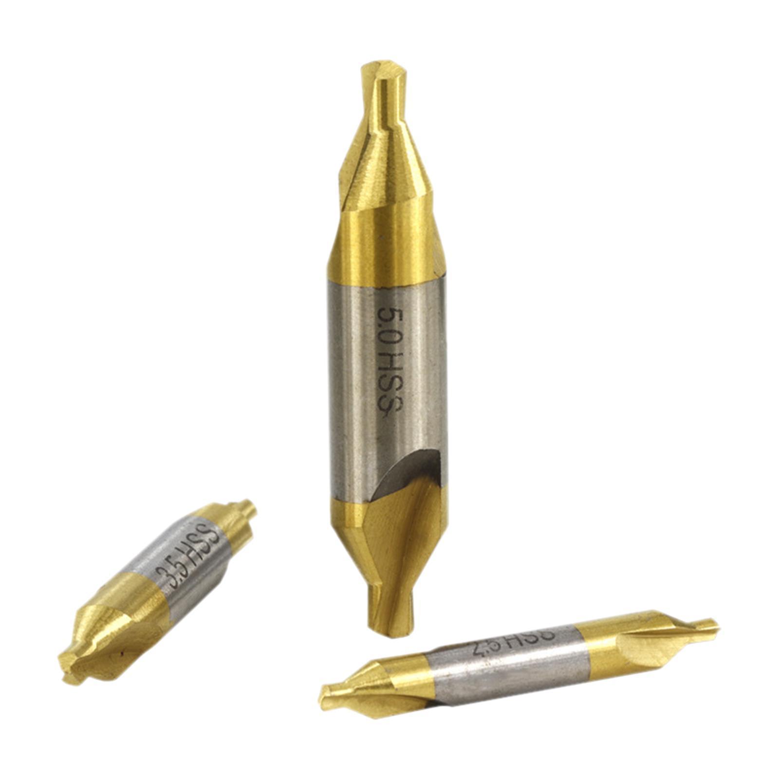 2X 6 Pieces HSS Centering  Set Countersink Lathe Bit Sharp Durable
