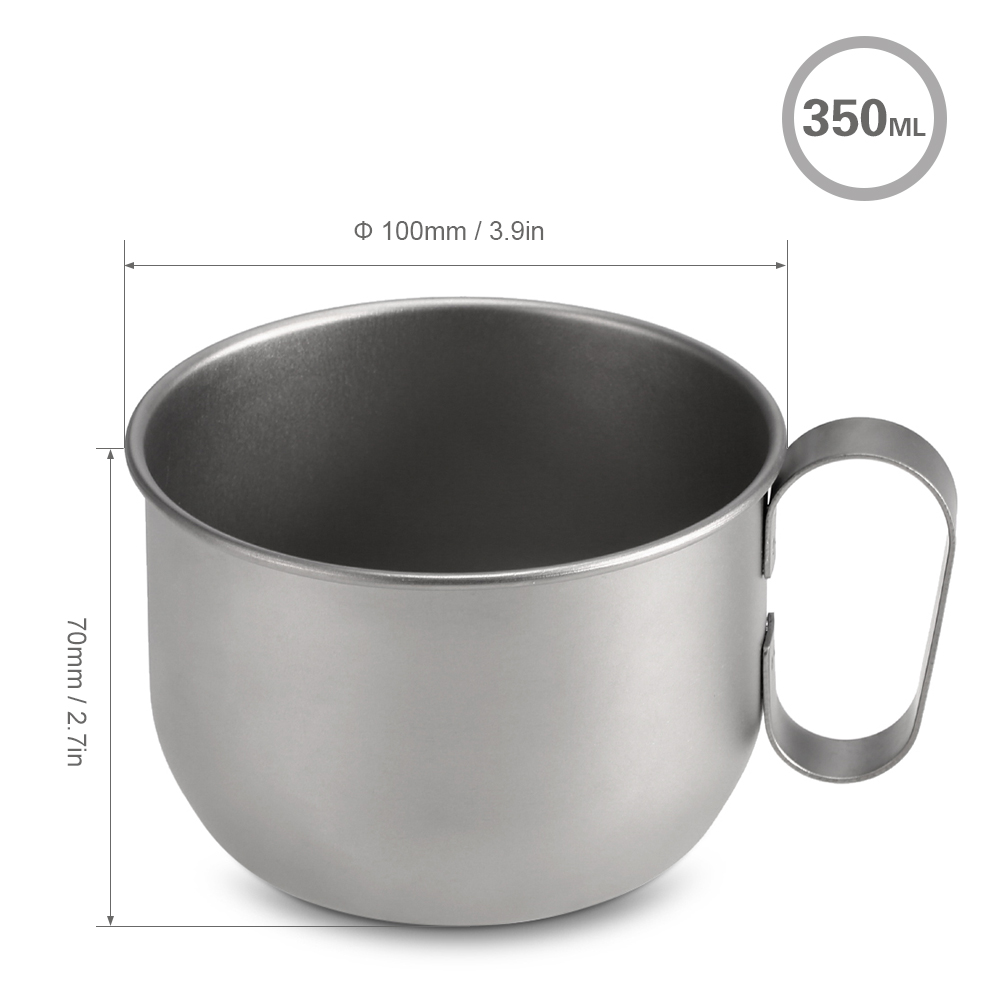 Cốc Titan 350ML Siêu Nhẹ Cắm Trại