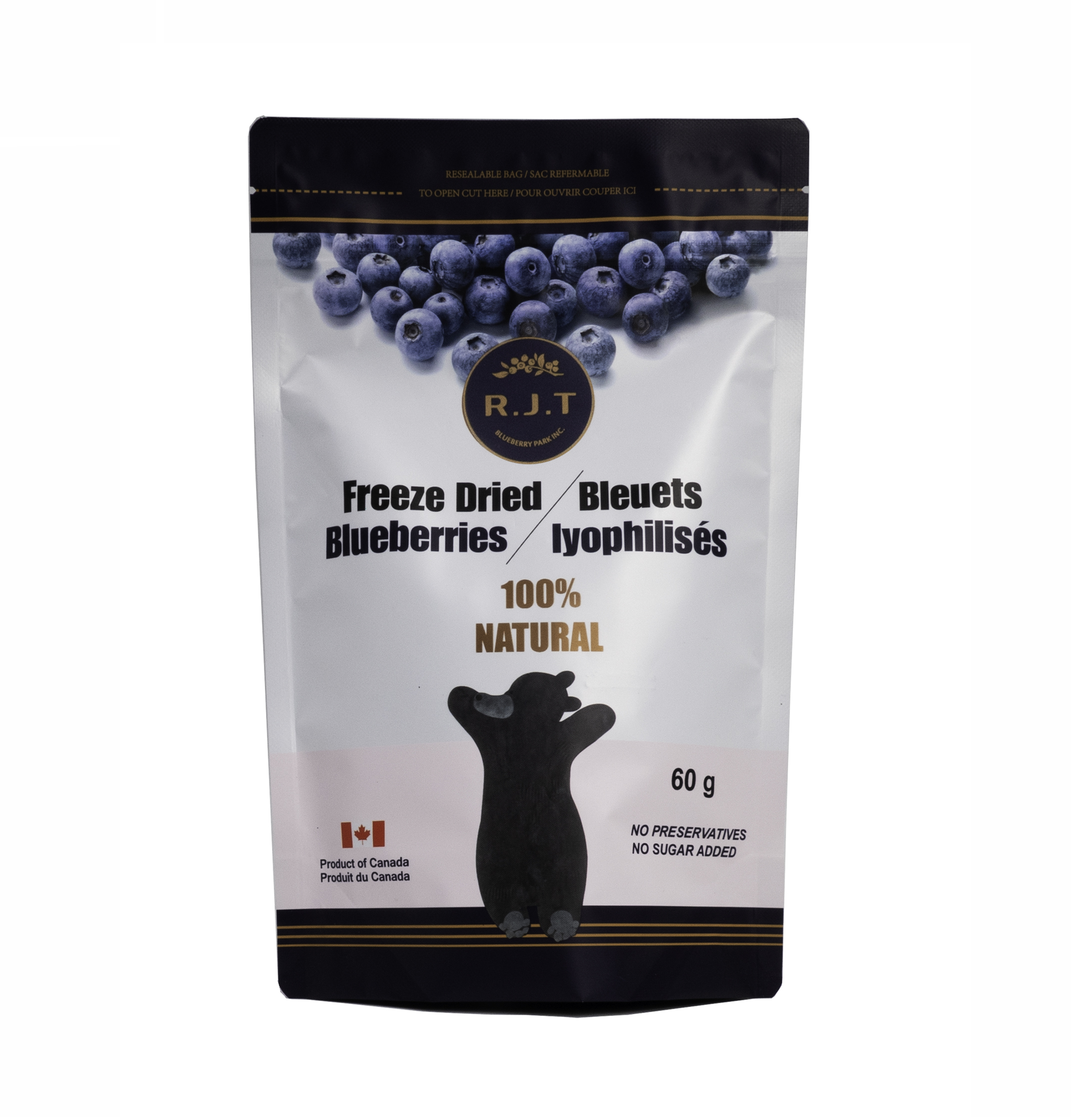 Việt quất sấy lạnh Blueberry - RJT FREEZE DRIED BLUEBRRIES 60gr