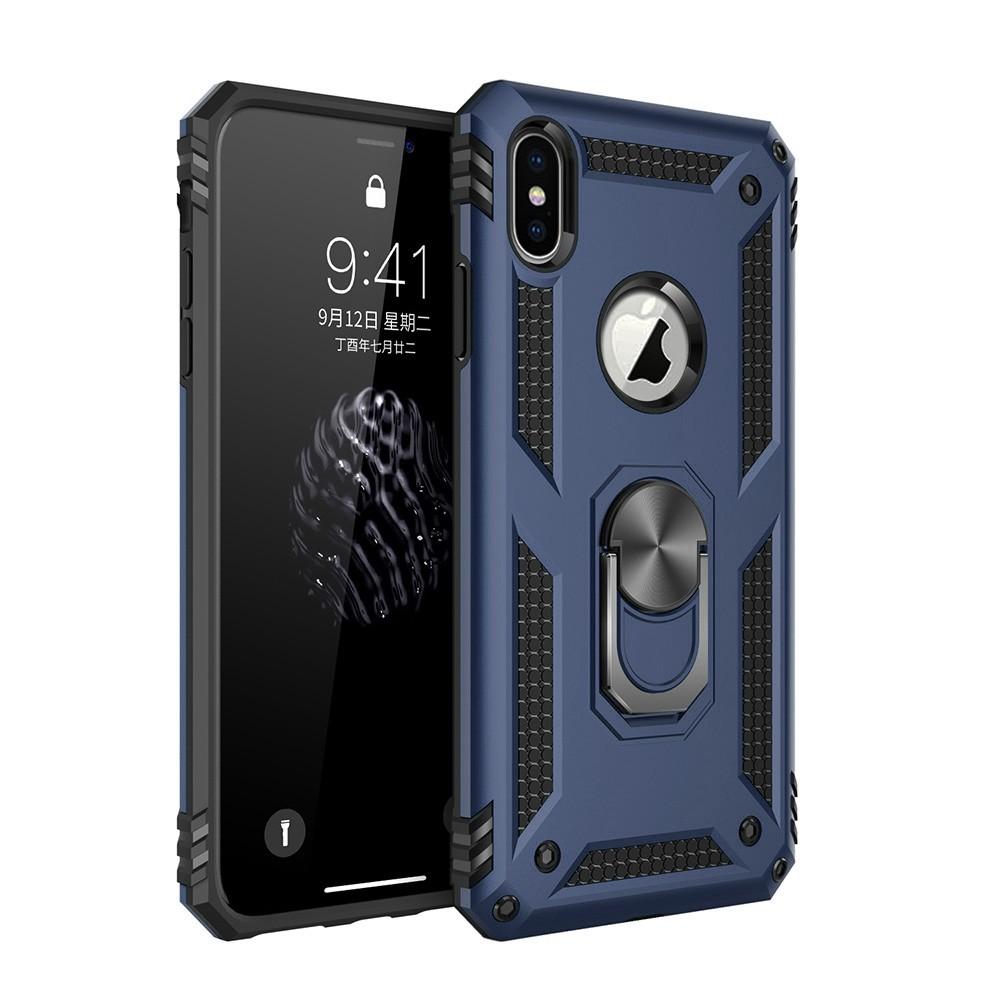Ốp lưng cho iPhone XS Max chống sốc 2 lớp kèm nhẫn iring làm giá đỡ