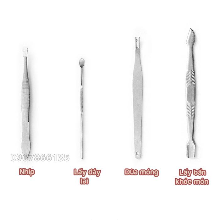 Bộ dụng cụ cắt bấm móng tay 12 chi tiết tiện lợi