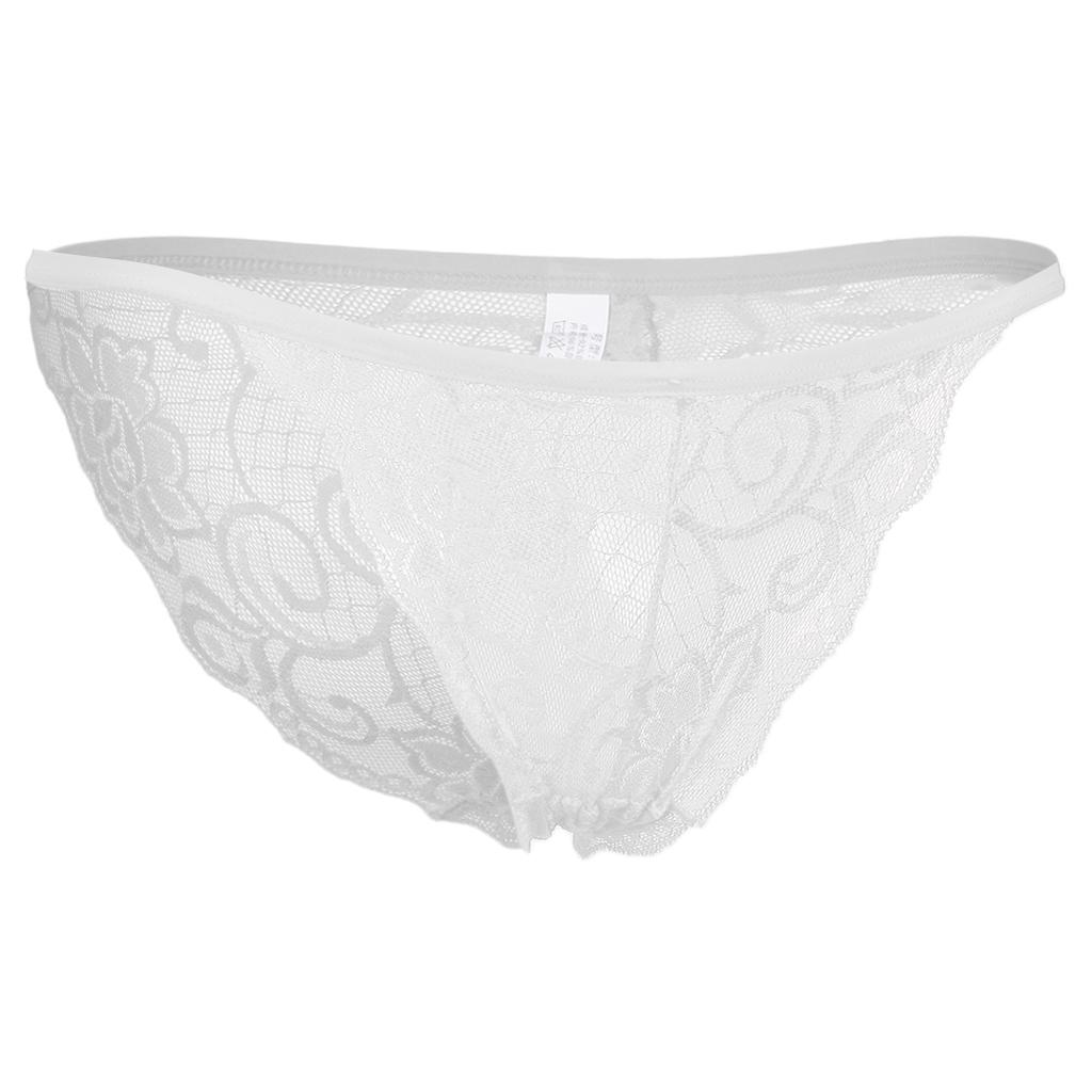 Women Sheer Lace Flower Thongs Ladies Underwear Panties Briefs Intimate Lingerie Underpants