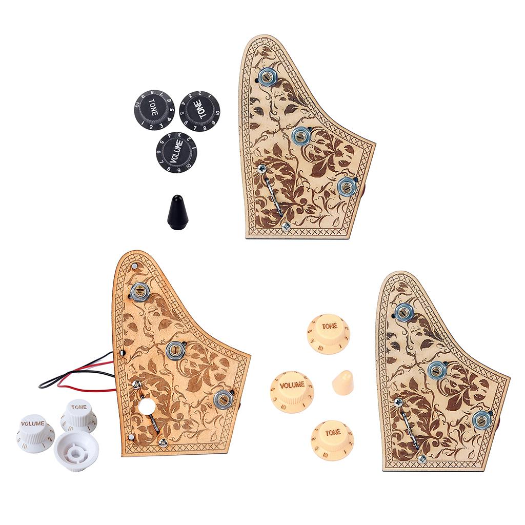 1 Pack Replacement Electric Guitar Wiring Harness Kit Plate