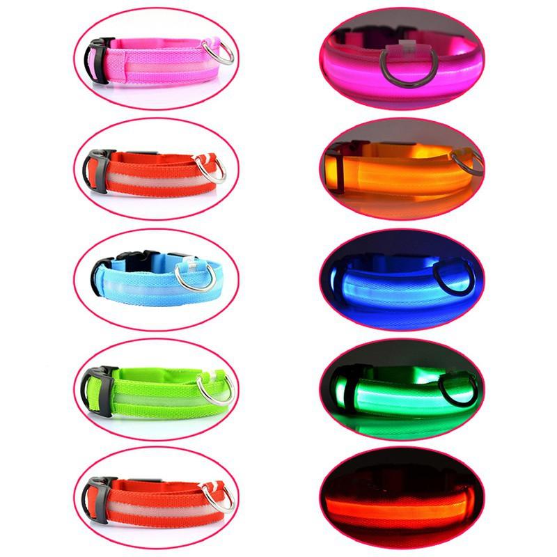 Vòng cổ LED phát sáng, chống đi lạc cho chó