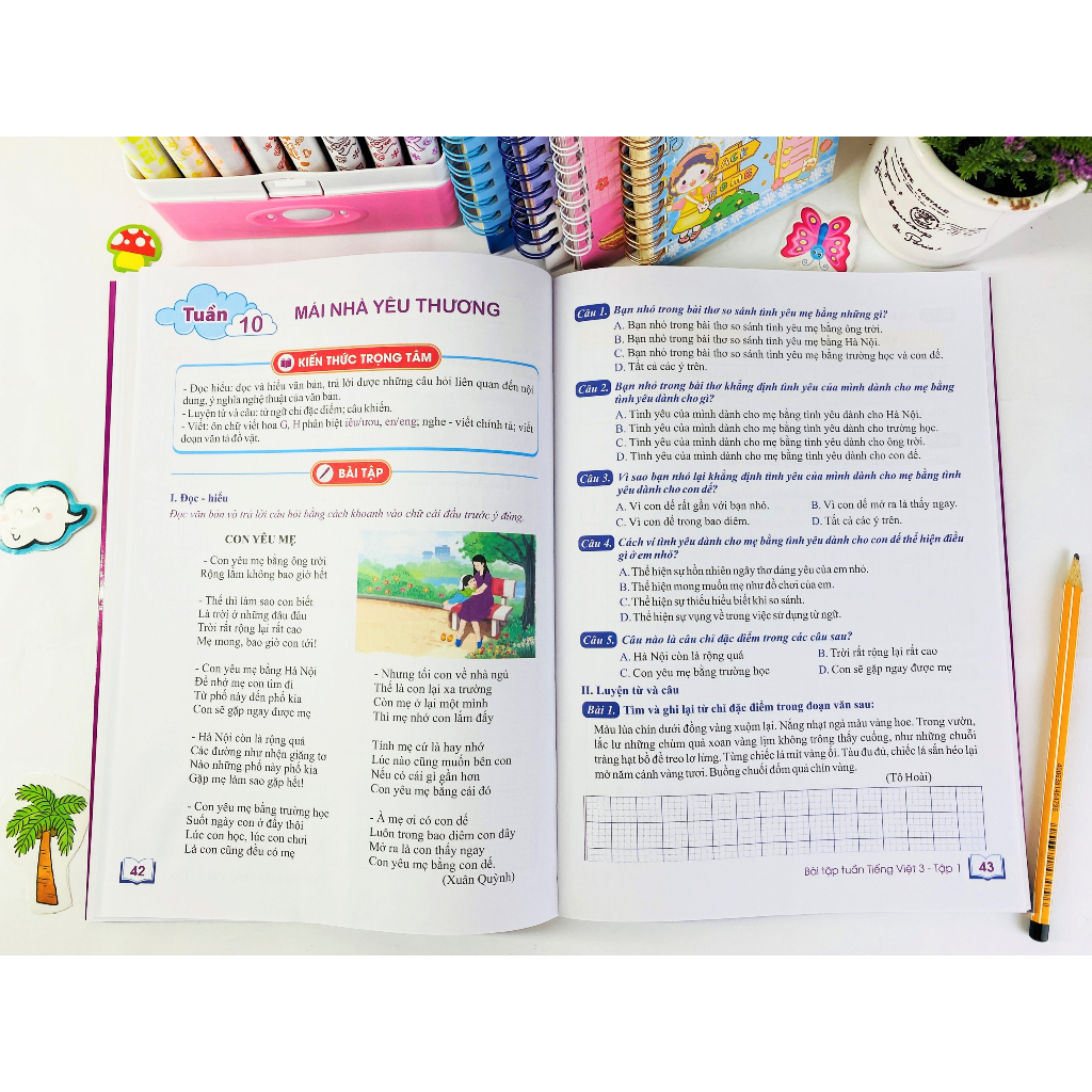 Sách - Combo 2 cuốn Bài Tập Tuần Tiếng Việt Lớp 3 - Kết Nối Tri Thức - ndbooks