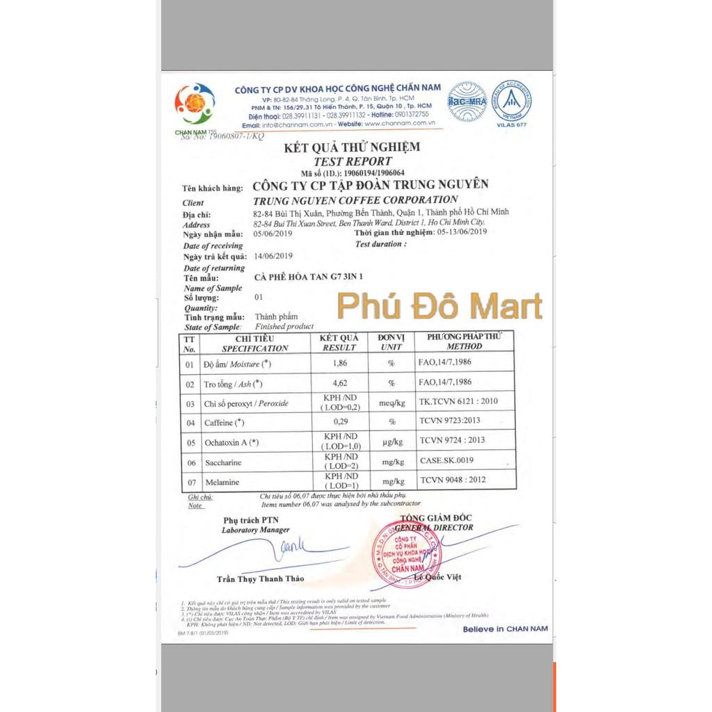Cà Phê Sữa Hòa Tan G7 3in1 Bịch 1 kg - Trung Nguyên