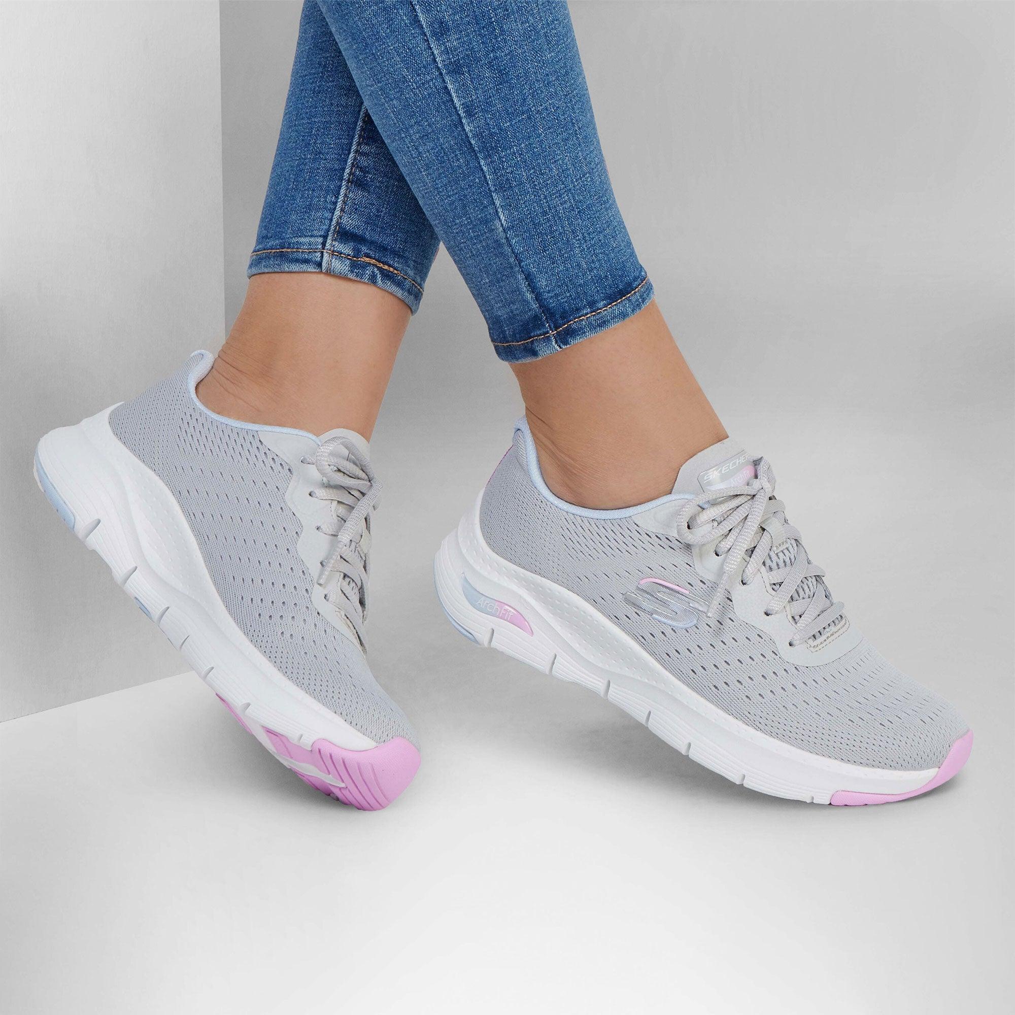 Giày sneakers nữ Skechers Arch Fit - 149722-GYMT