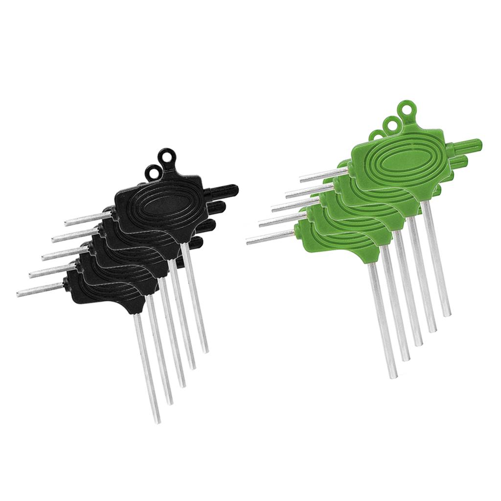 5pcs T-Handle Grip Hex Hexagon Allen Key Screwdriver Driver Wrench Tool Set