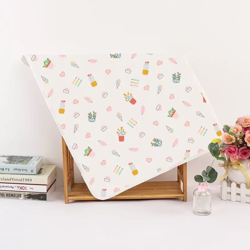 Lót chống thấm 5 lớp sợi tre Organic cho bé kích thước 50x70cm (Giao họa tiết ngẫu nhiên)