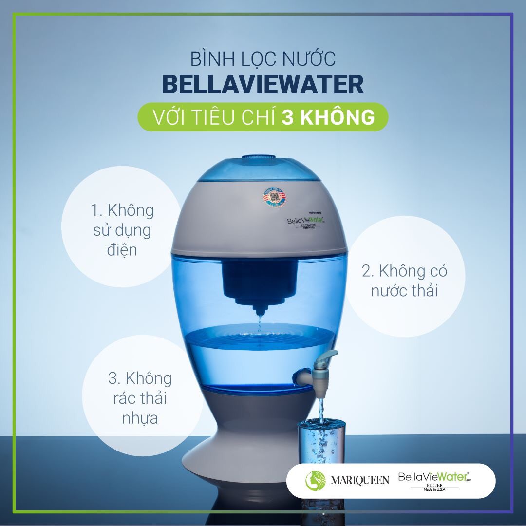 Máy Lọc Nước Ion Kiềm BellaVie Water- Công Nghệ Mới  Nhập Khẩu USA