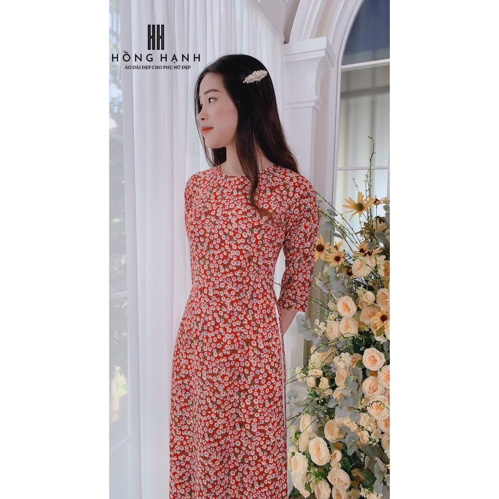 ÁO DÀI TAY NỮ TRUYỀN THỐNG/ ÁO DÀI HỒNG HẠNH