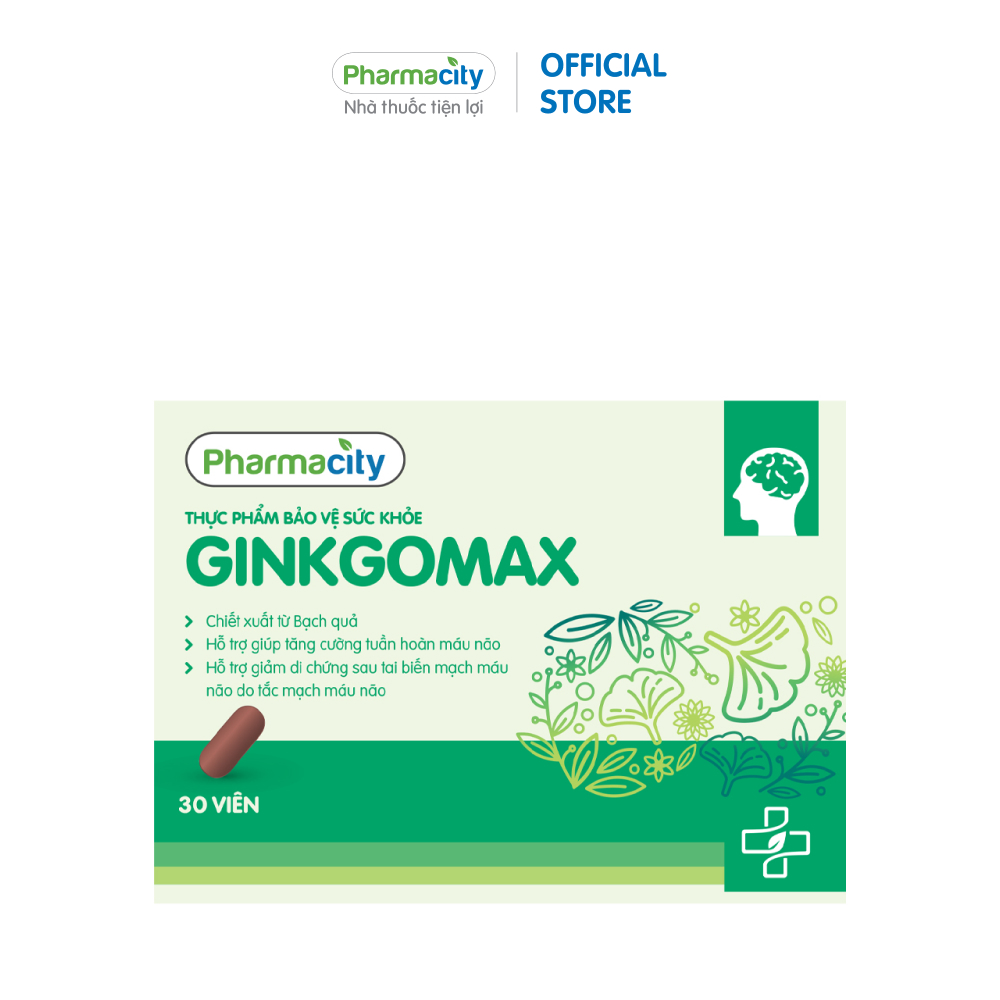 Thực phẩm hỗ trợ tuần hoàn máu não GinkgoMax