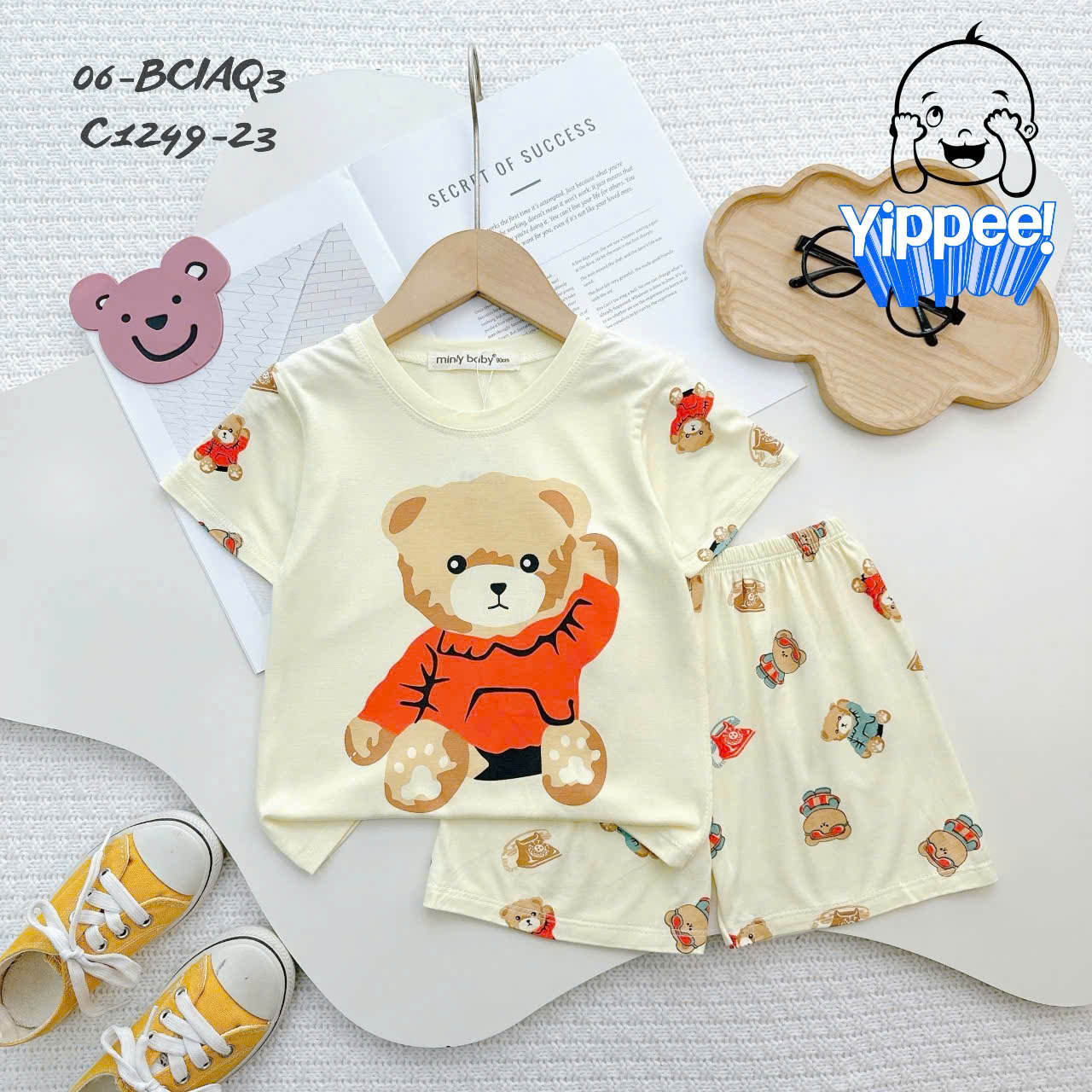 Đồ bộ bé trai, bộ cộc tay cho bé trai sơ sinh size 5-18kg chất thun lạnh mềm mịn mát