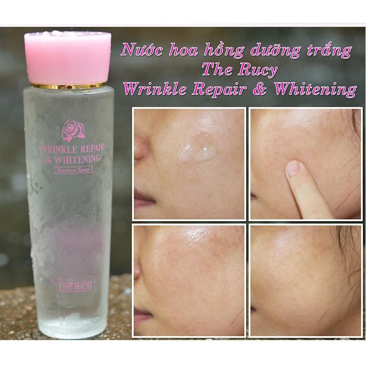 The Rucy - Nước hoa hồng Wrinkle Repair & Whitening Essence Toner 150ml