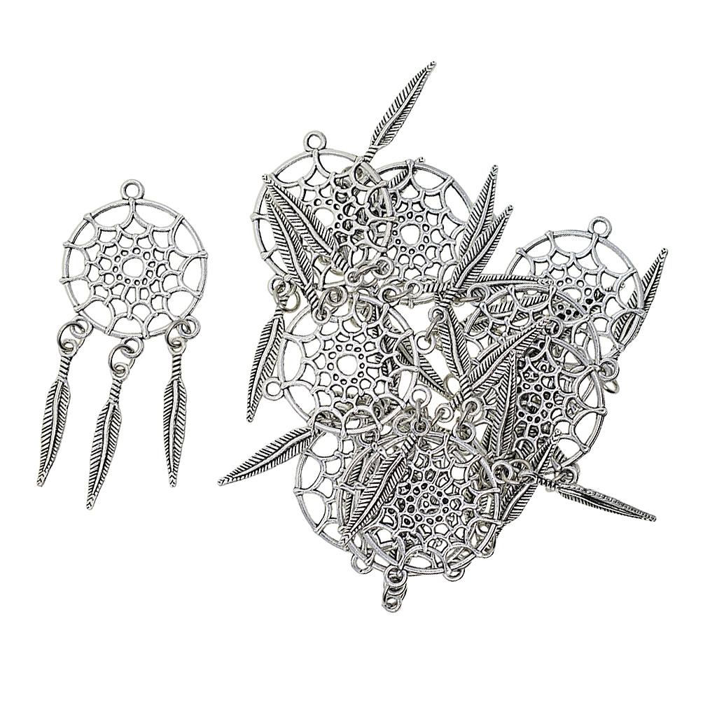 SET OF 20 DREAM CATCHER ALLOY PENDANTS JEWELRY MAKING CHARMS FINDINGS DIY CRAFTS
