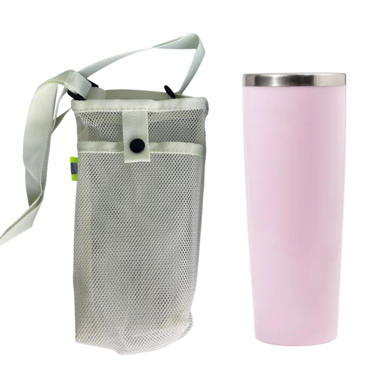 Water Bottle Pouch Crossbody Storage Bag Foldable Water Bottle Carrier