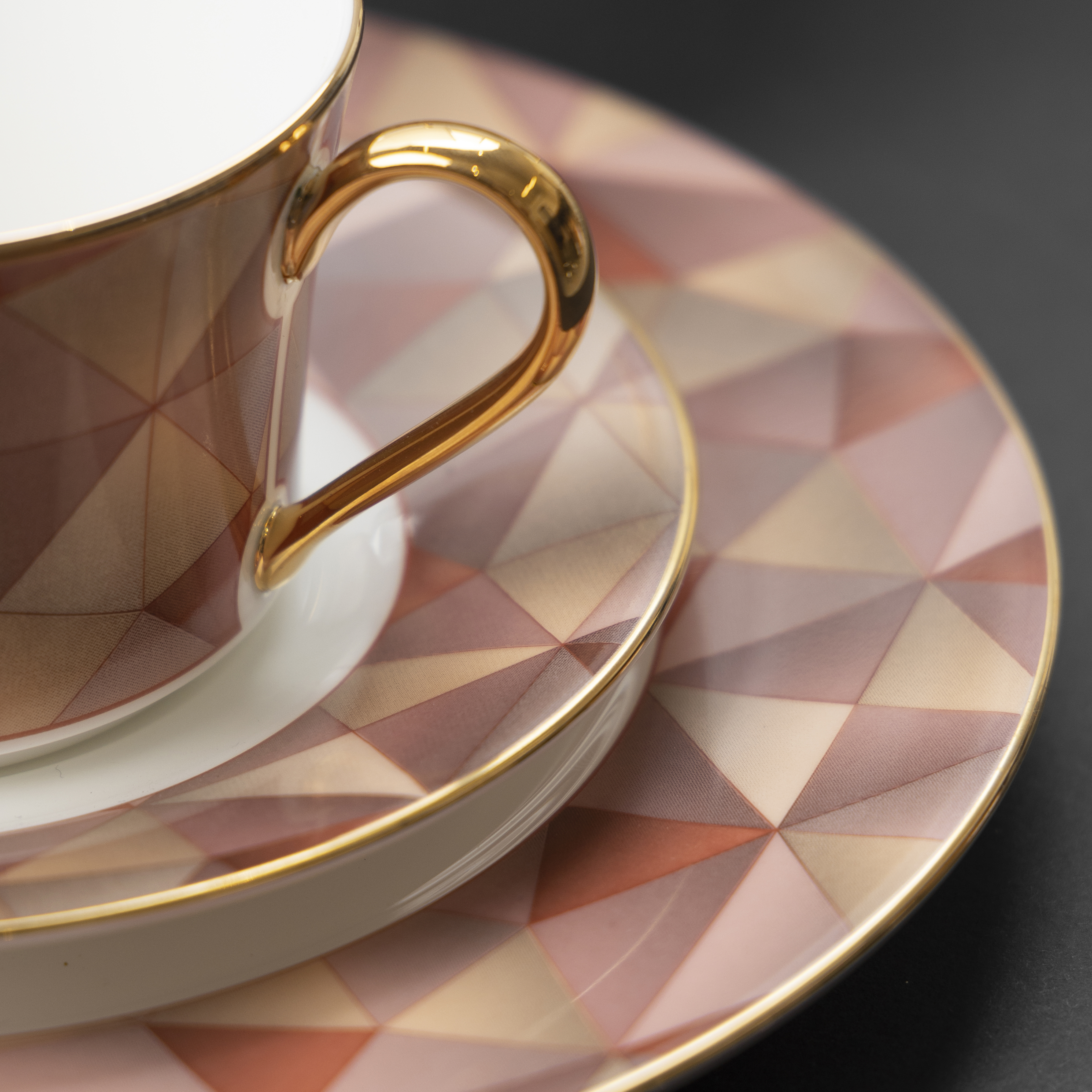 Bộ Bàn Trà/Coffee 15 Món Noritake dòng Splendid Umber sứ xương cao cấp