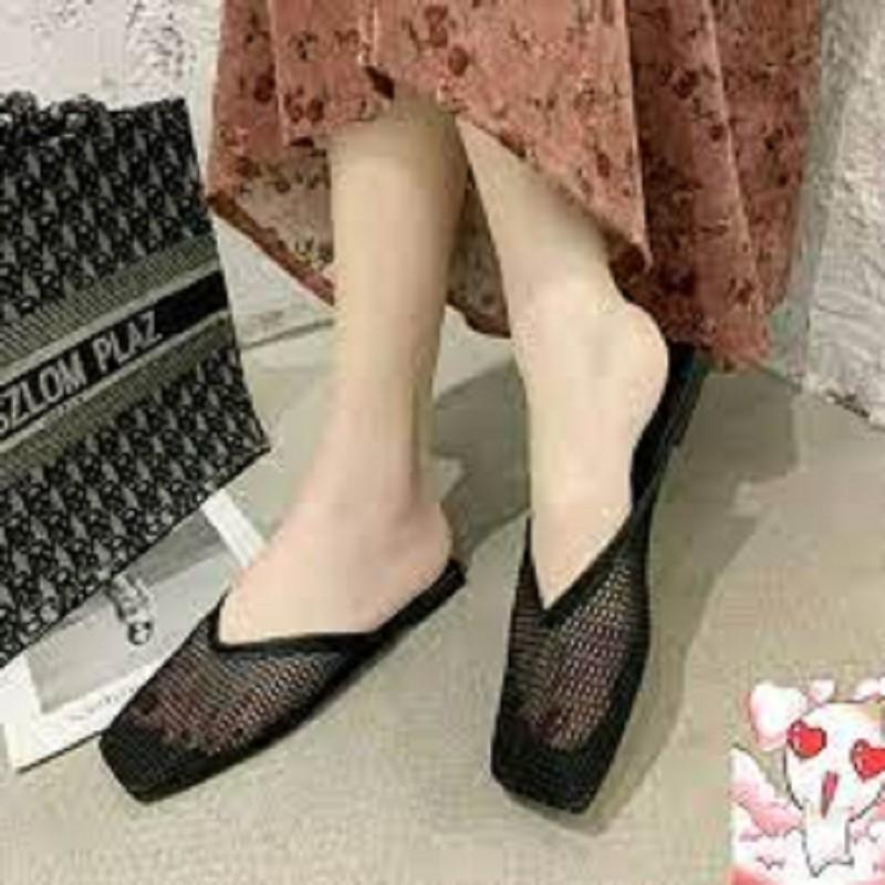 Free ship Dép sục nữ thiết kế lưới thoáng khí êm chân