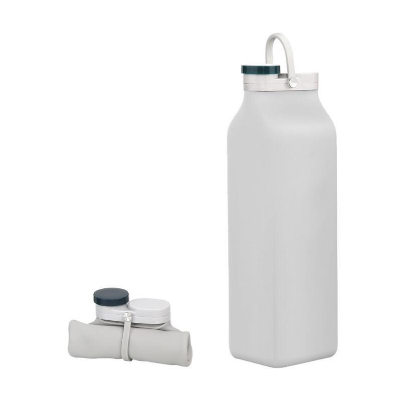 600ml Collapsible Silicone Drink Water Bottle Folding Kettle Cup Travel Sports Drink Water Bottle Kettle Outdoor