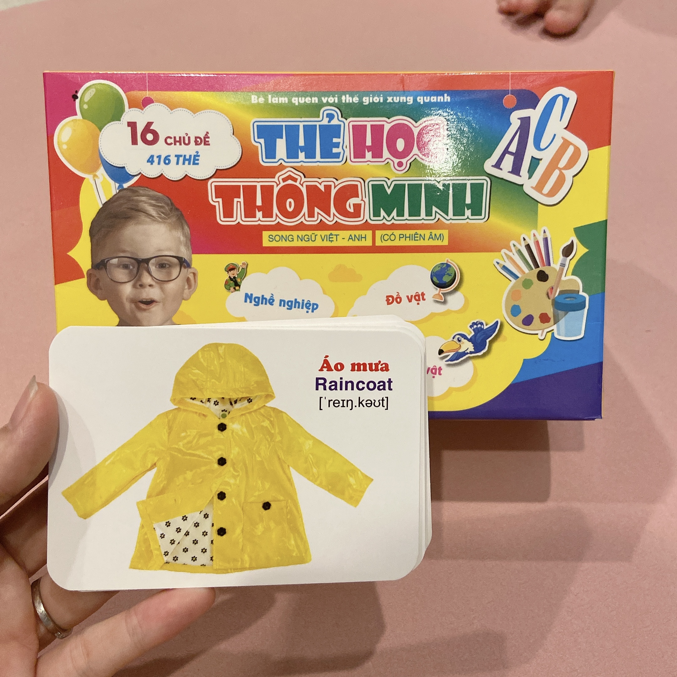 Bộ Thẻ học Thông minh - 416 Thẻ Flashcards Tiếng Anh - 16 Chủ đề mới nhất