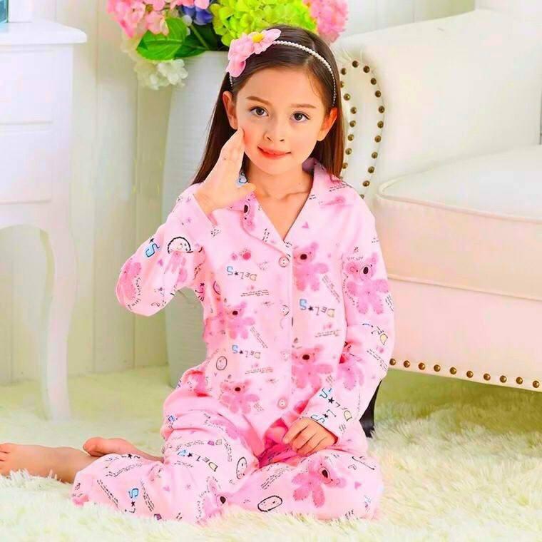 BỘ PIZAMA BÉ GÁI BÉ TRAI THUN COTTON XINH MÁT HÀNG VNXK