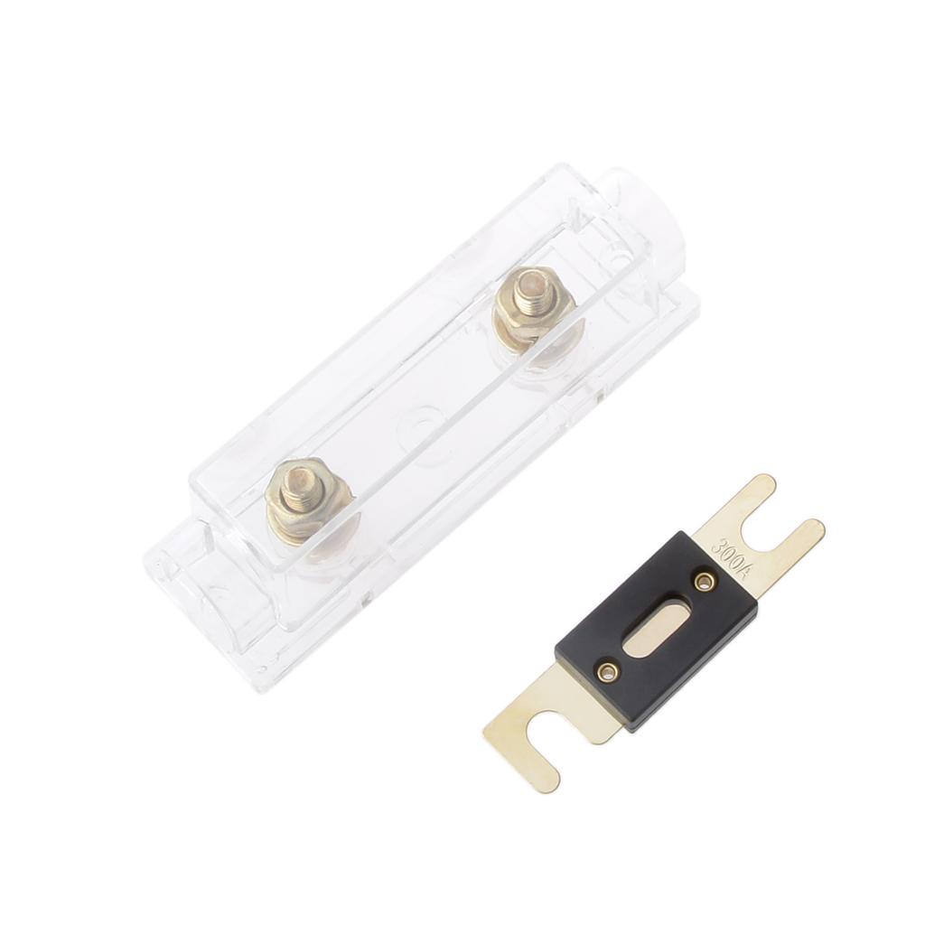 Car Audio Stereo Refit ANL Fuse Holder 0 / 4 / 8 Gauge Wire + 300 AMP Fuses