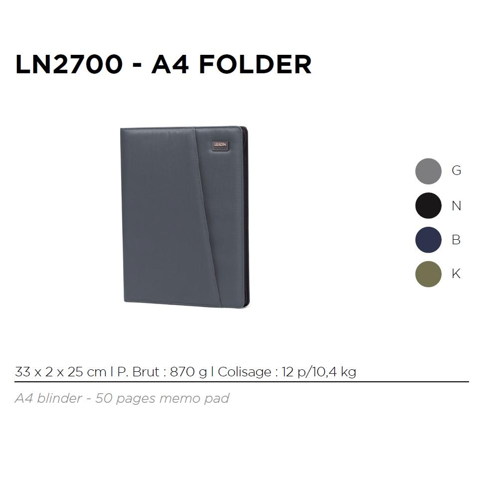Cặp tài liệu A4 LEXON da mềm 50 trang - PREMIUM+ A4 FOLDER - Hàng chính hãng