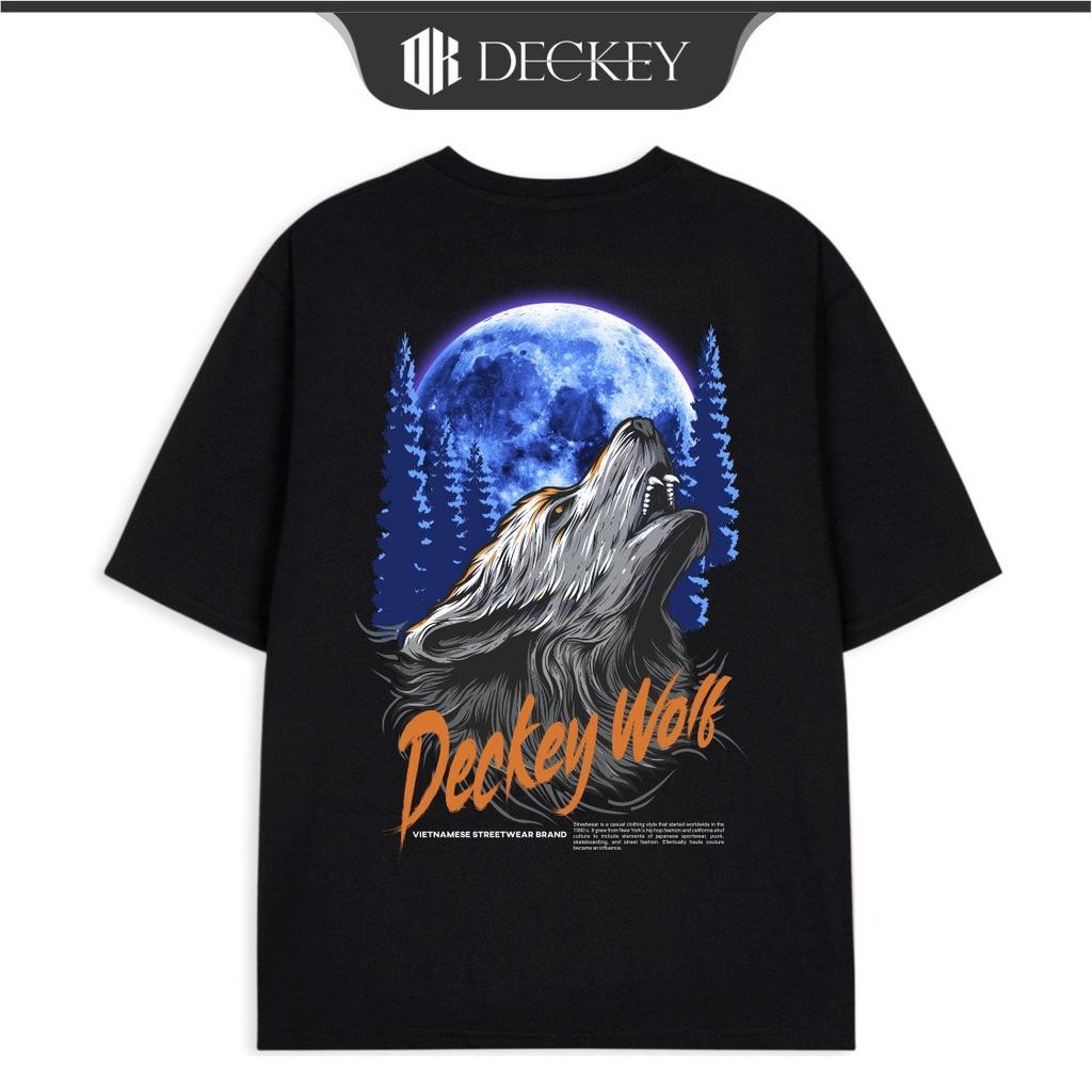 Áo Thun Cotton Unisex Nam Nữ Form Rộng DECKEY WOLF