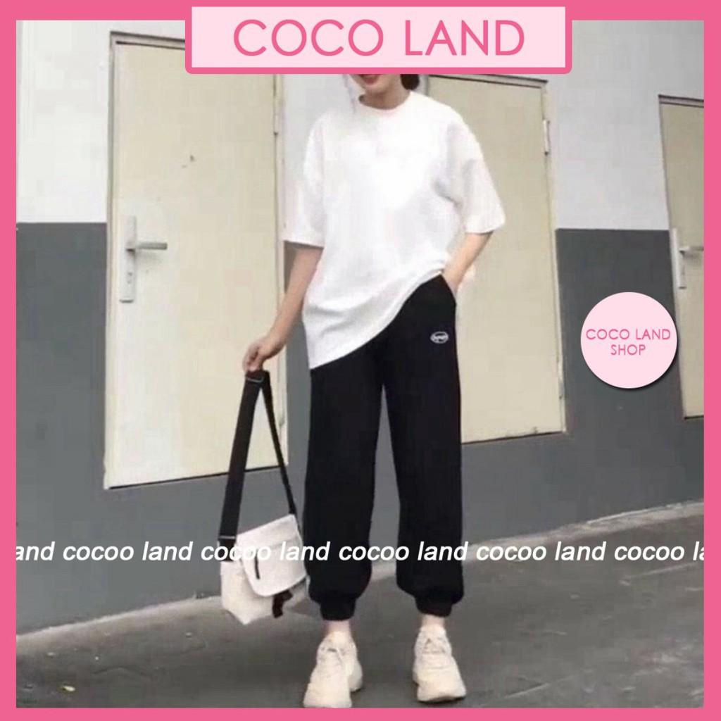 quần jogger nữ spun unisex vải cá 3 màu coco land ulzzang