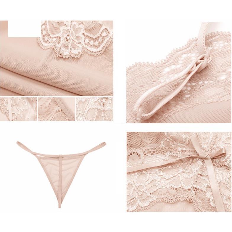 Váy Ngủ Đẹp 2 Dây / Đầm Ngủ Sexy Ren 2 Dây Chéo Lưng Chất Voan Cao Cấp *
