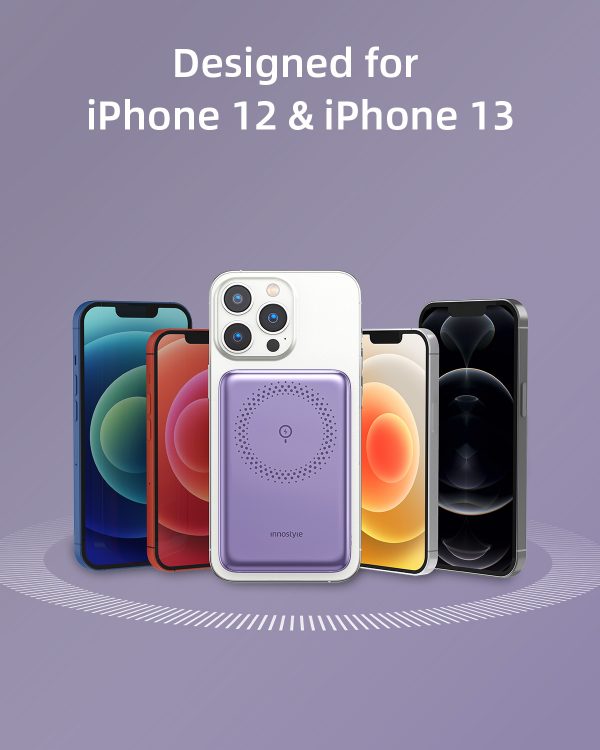 SẠC DỰ PHÒNG HÍT TỪ TÍNH CHO IPHONE 14 I 13 I 12 INNOSTYLE POWERMAG SLIM 15W PD/QC3.0 20W 10000MAH IM20PD - HÀNG CHÍNH HÃNG