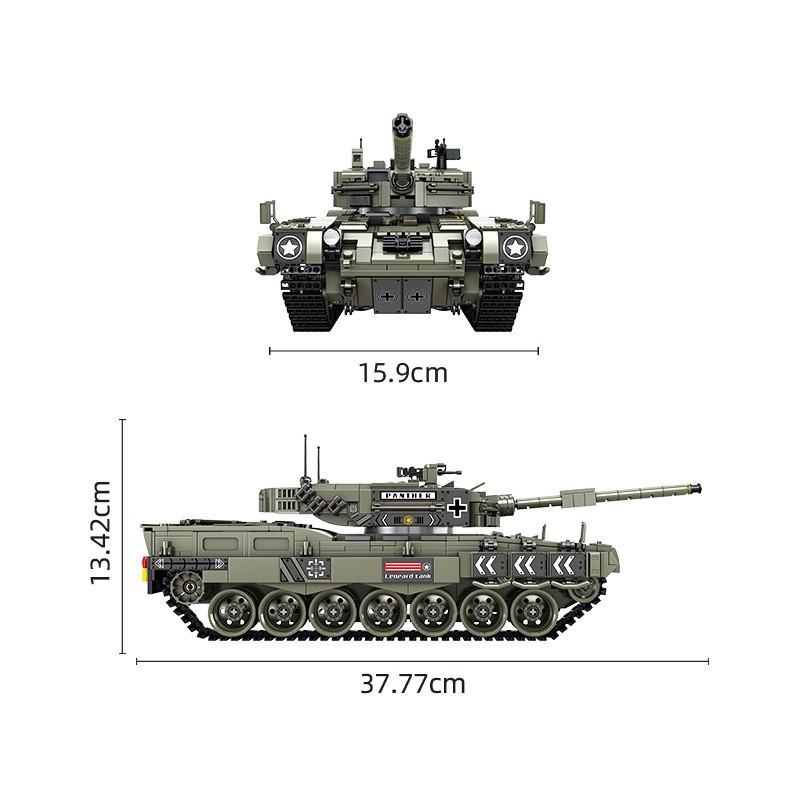 Đồ chơi Lắp ráp Xe Tăng Đức Leopard 2 - Panlos 632003 Tank German Leopard - Xếp hình thông minh - Đồ chơi trí tuệ