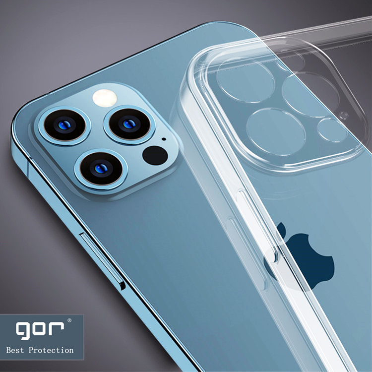 Ốp Lưng Silicon TPU trong suốt GOR cho iPhone 13 Mini / 13 / 13 Pro / 13 Pro Max - Hàng Nhập Khẩu