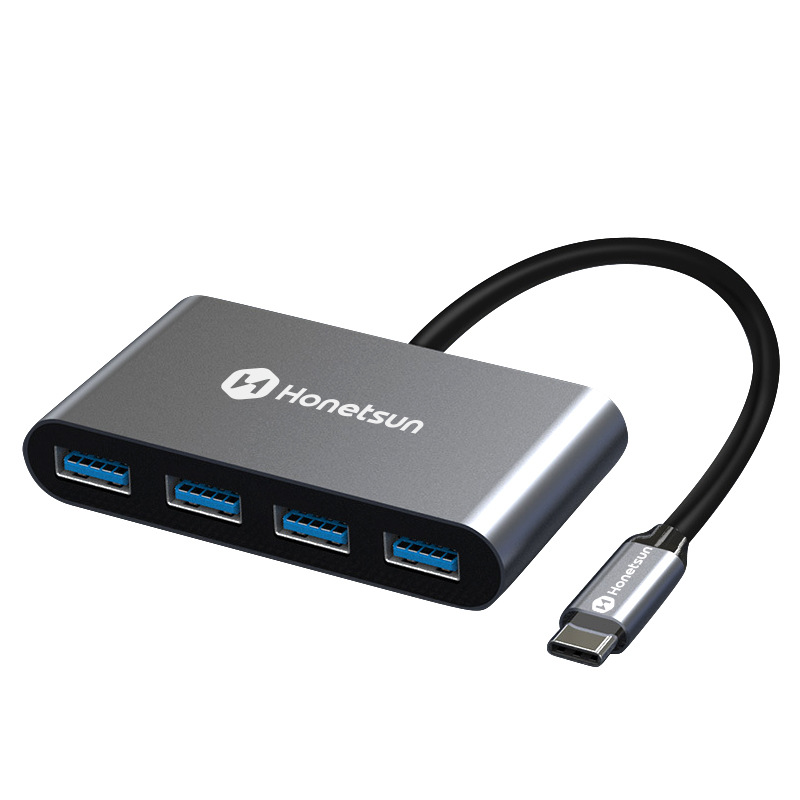 HUB USB 4 cổng truyền dữ liệu mở rộng cổng kết nối PC/Laptop Honetsun Newdery - Hàng chính hãng