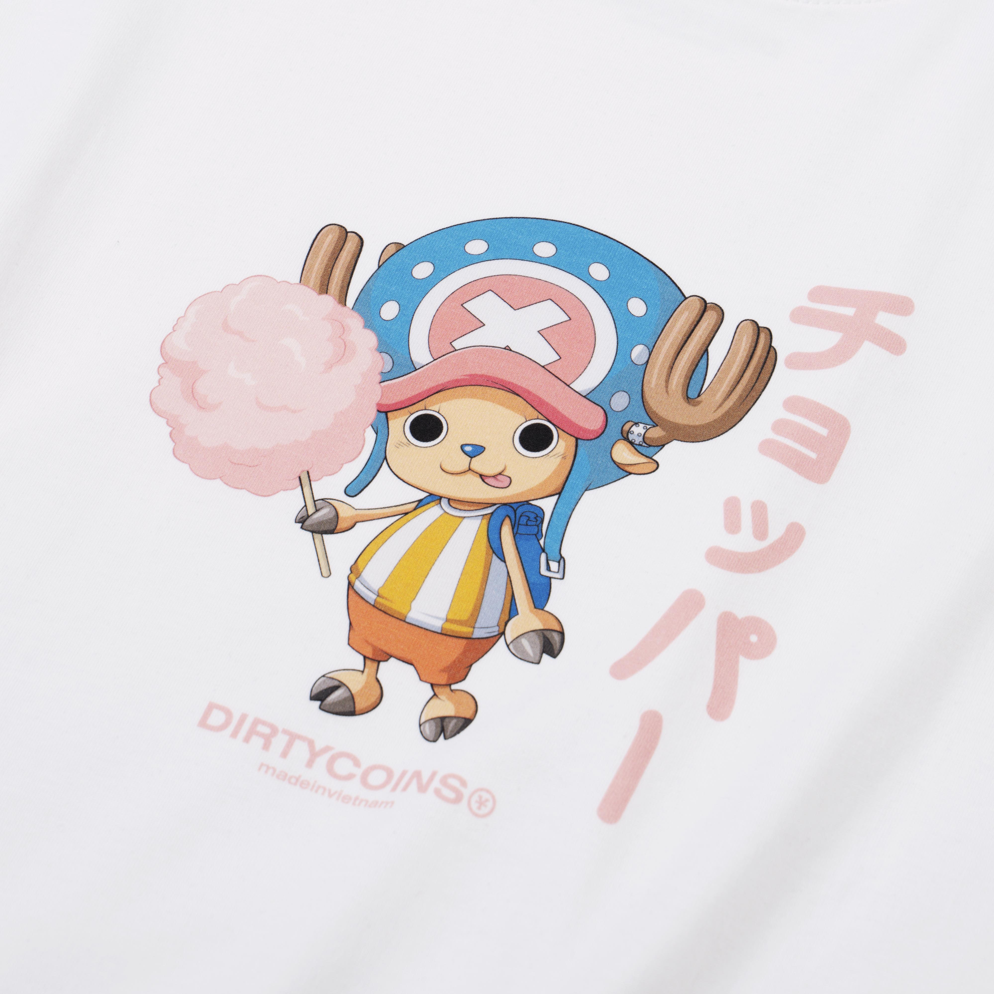 Áo Thun DirtyCoins x OnePiece Chopper T-shirt - White