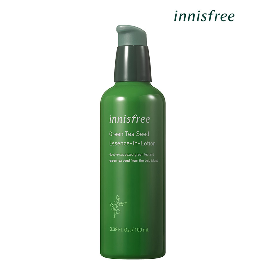 Sữa dưỡng kết hợp tinh chất 2 trong 1 từ trà xanh và dầu hạt trà xanh tươi Innisfree Green Tea Seed Essence in Lotion 100ml - NEW