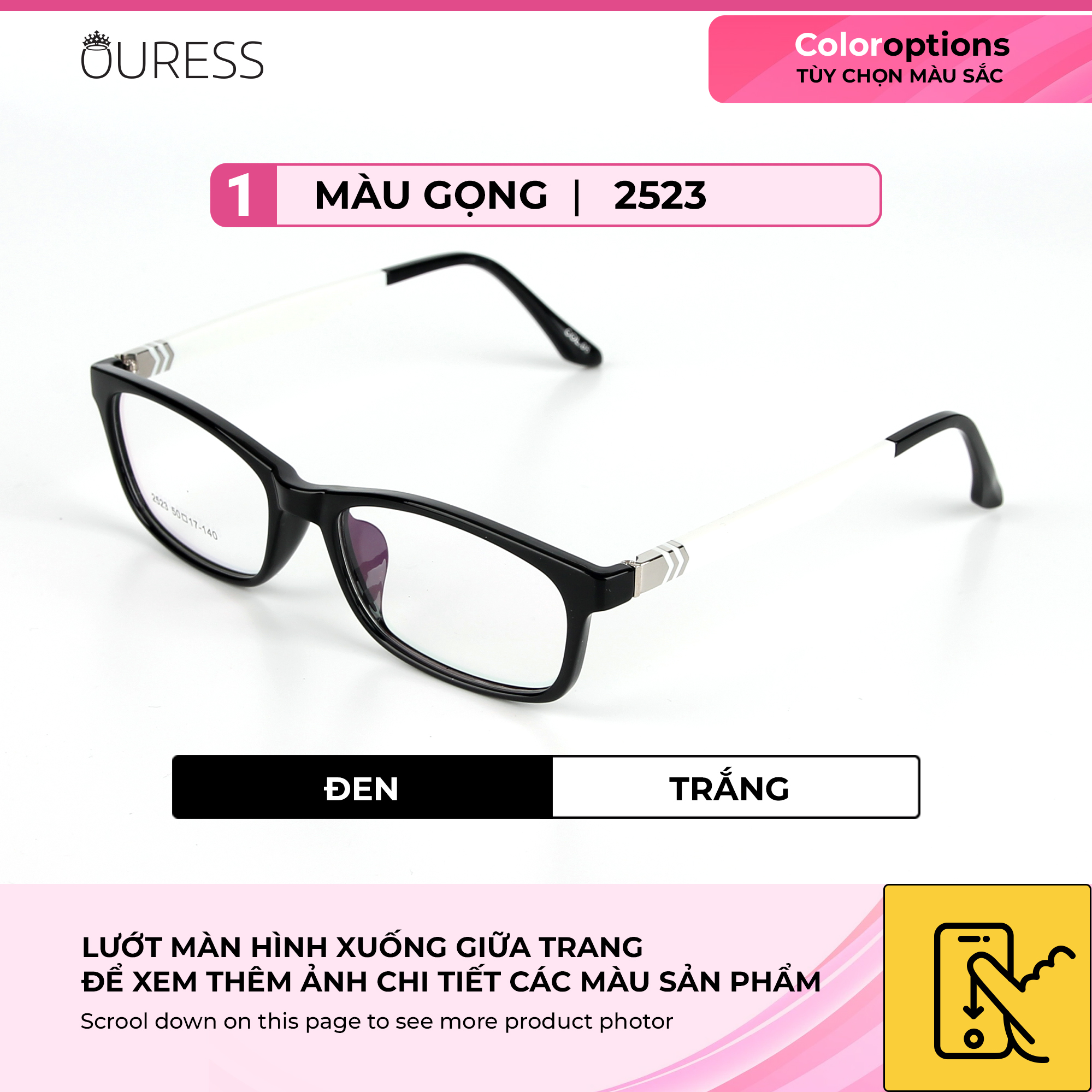 GỌNG KÍNH NHỰA TR90 SIÊU NHẸ - 2523