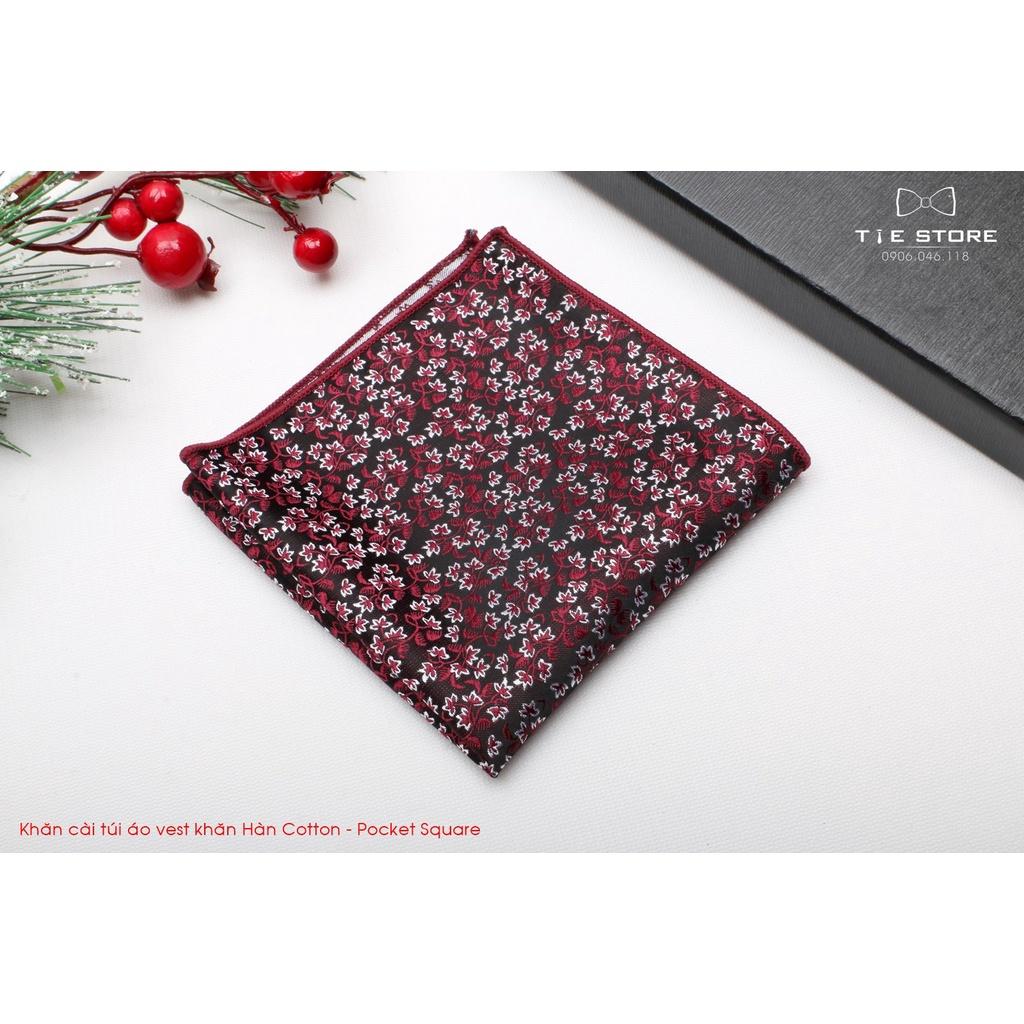 Khăn Cài Túi Áo Vest - Pocket Square, phụ kiện lịch lãm, nhiều mẫu hoa