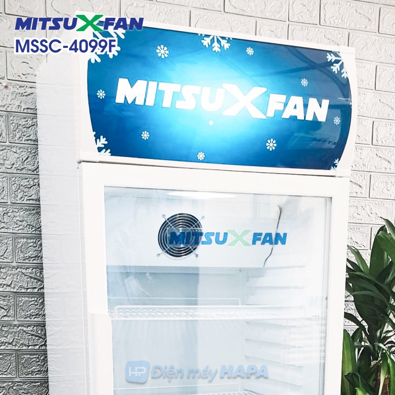 Tủ Mát Cao Cấp MITSUXFAN MSSC-4099GWEI 400 Lít, Digital Inverter, Công Nghệ LOW-E, Kính Cường Lực Kép - Hàng Chính Hãng