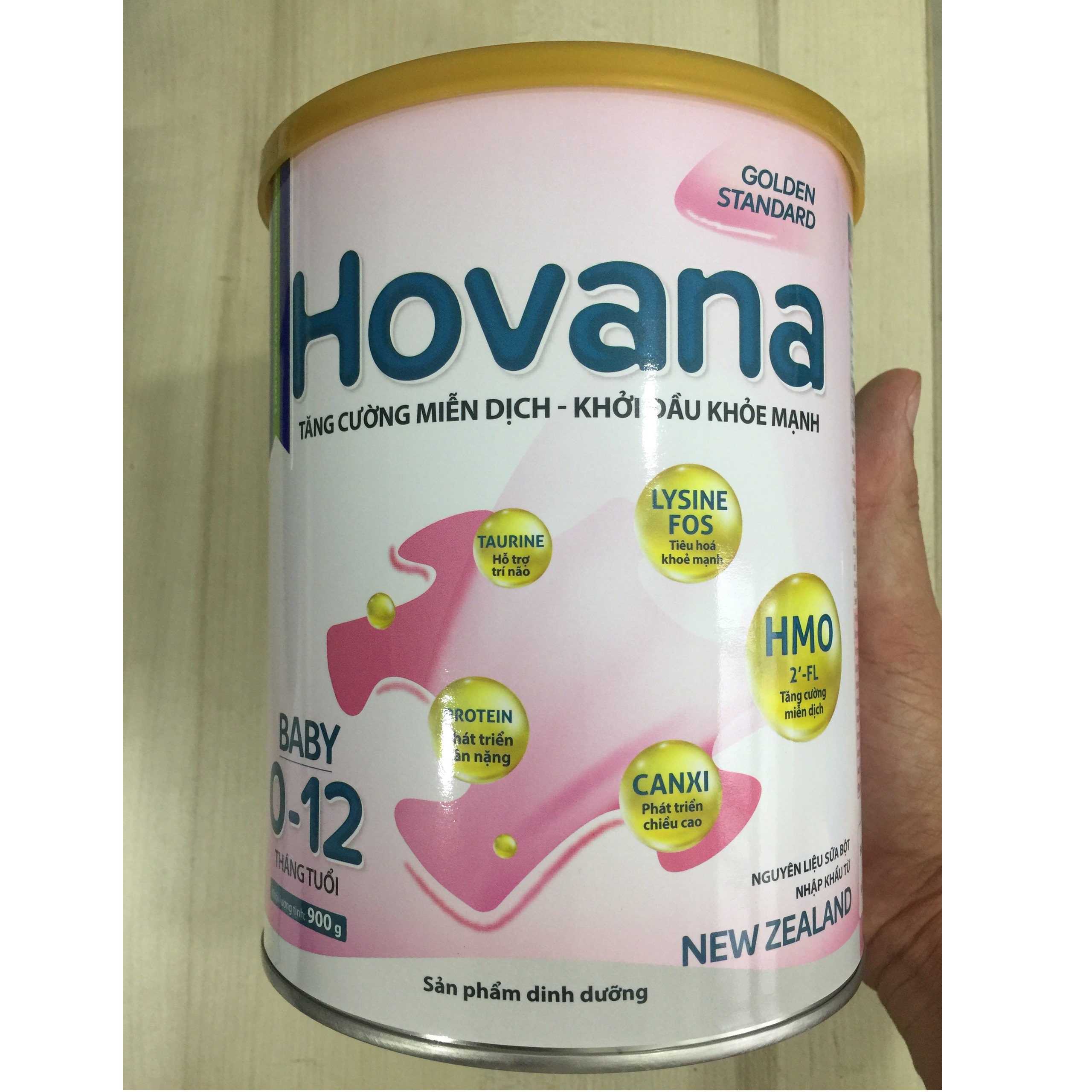 Bộ 3 Lon Sữa bột Hovana Baby hỗ trợ tiêu hóa cho bé từ 0 đến 12 tháng 400gr