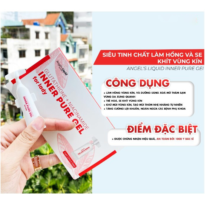 Combo 10 Ống Tinh Chất Làm Hồng, Se Khít Vùng Nhạy Cảm Angel's Liquid Gel (2ml x 10)