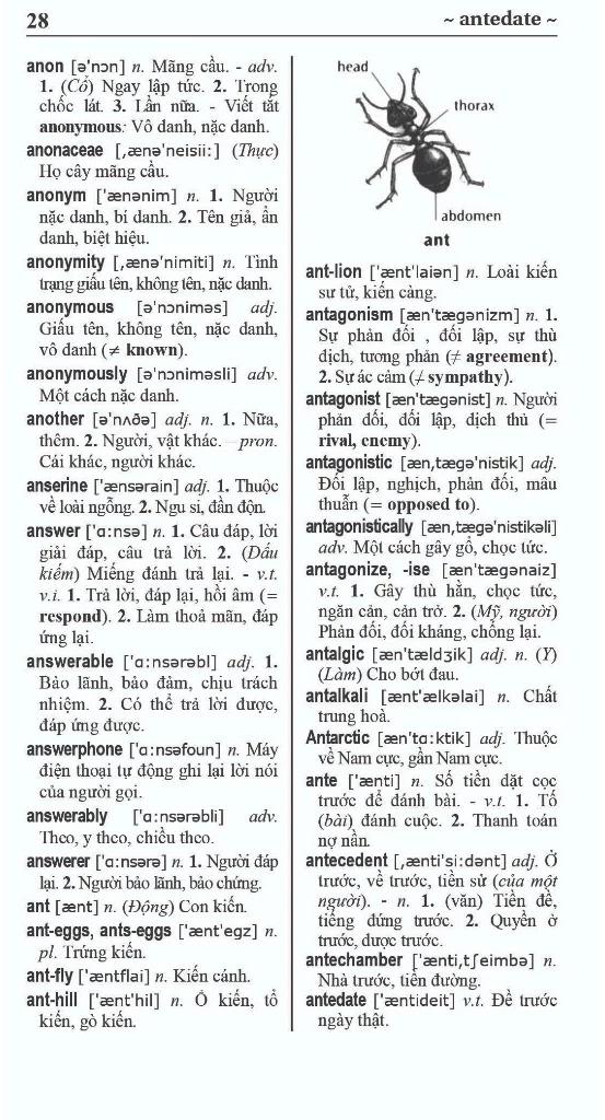 Sách - Từ Điển Anh-Việt - English-Vietnamese Dictionary - 100000 Từ