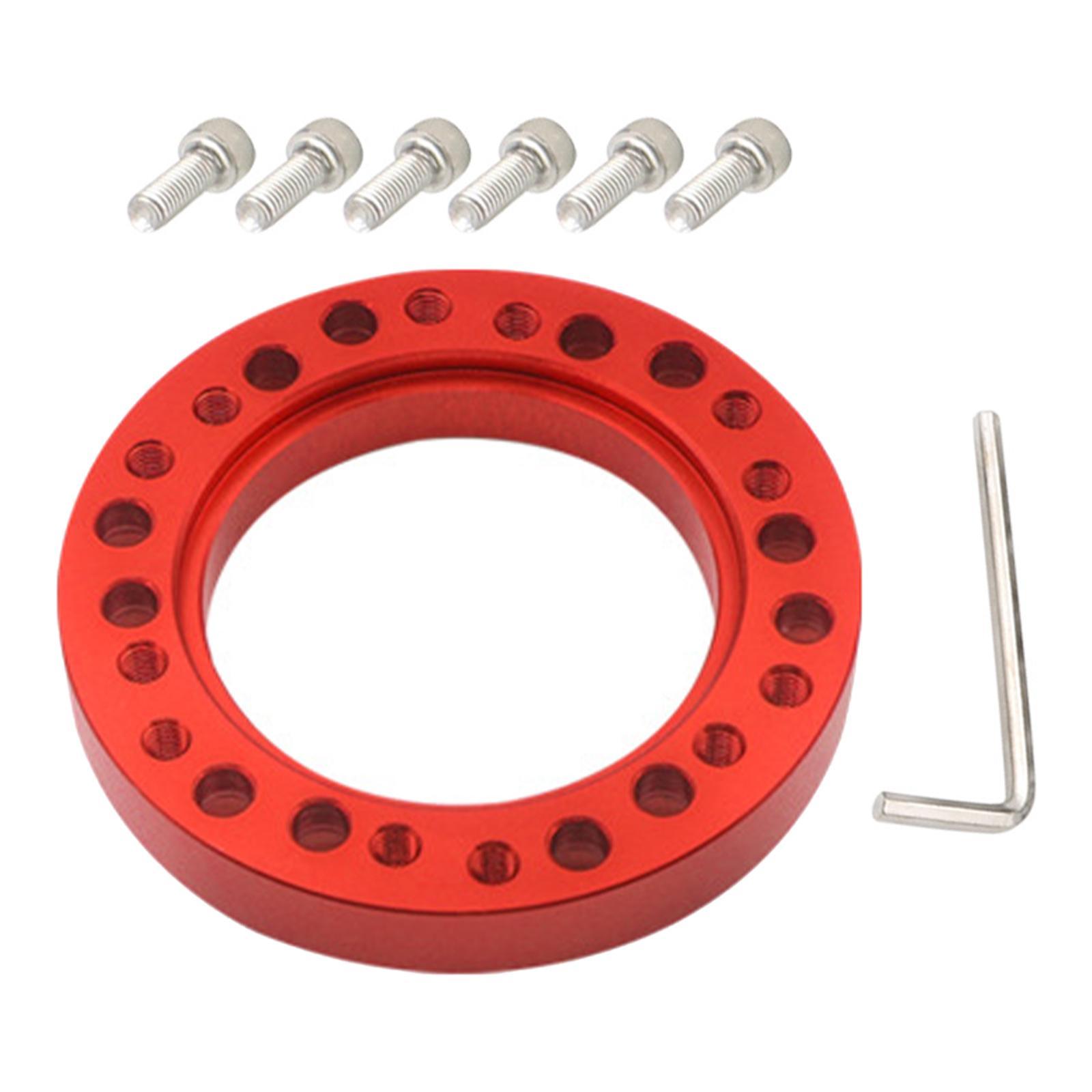 Car Steering Wheel Hub Adapter Spacer W/ 6 Screws Conversion Spacer Racing Car