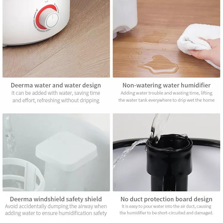 Máy Phun Sương Tạo Ẩm Không Khí Xiaomi Deerma DEM-F300 Mini\ Dung Tích 2.5L Cho Văn Phòng/ Phòng Ngủ/ Nhà Cửa - Hàng nhập khẩu