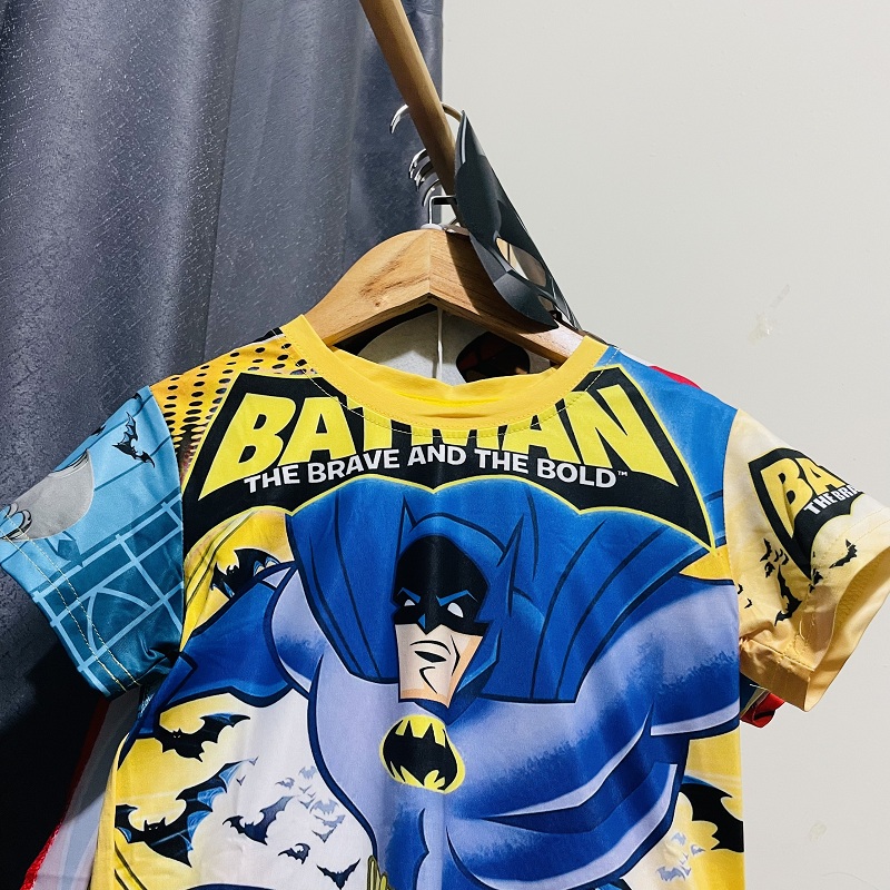Bộ quần áo siêu nhân batman lửng cho bé trai B146 tặng kèm choàng và mặt nạ