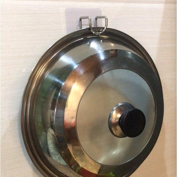 Móc Treo Chậu Dán Tường Inox Treo Dao Thớt Đa Năng H087