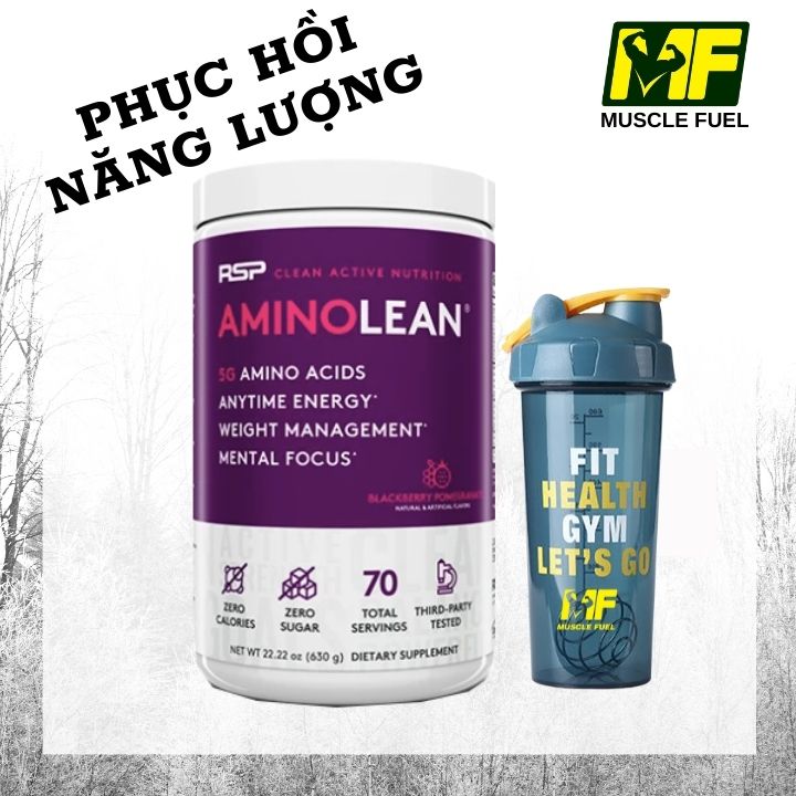 RSP AminoLean Phục Hồi Năng Lượng, Hổ Trợ Giảm Mỡ 70 Liều Dùng